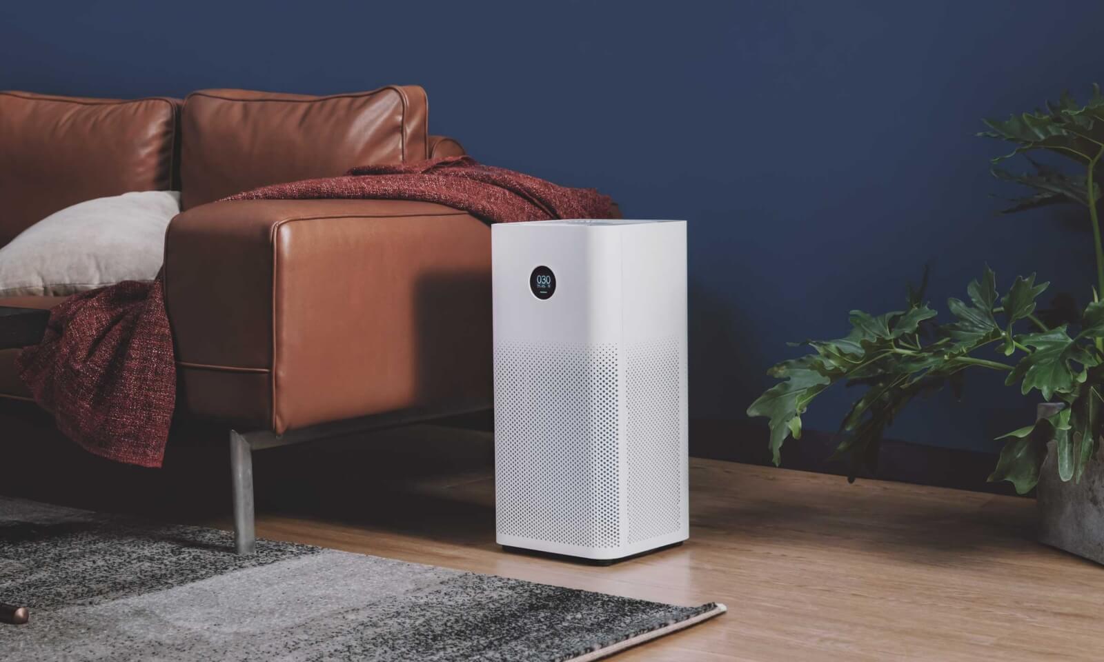 oczyszczacz powietrza Xiaomi 2s oczyszczacz powietrza Xiaomi 2s przy łóżku w salonie
