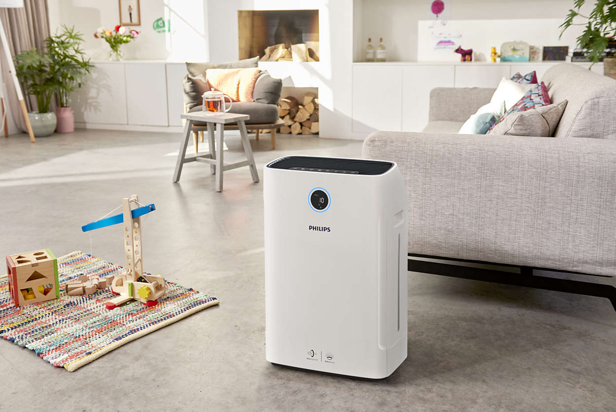 Oczyszczacz powietrza Philips AC3829/10 w pokoju