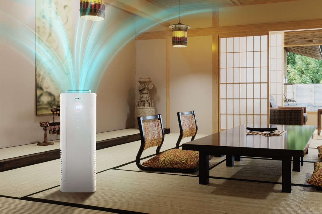 Oczyszczacz powietrza Toshiba CAF-X83XPL w jadalni