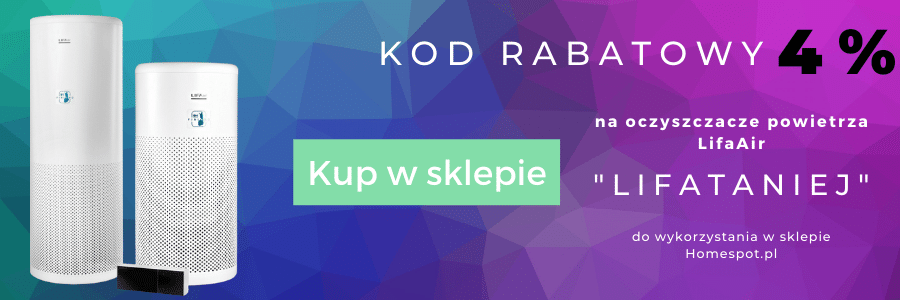 kod rabatowy na oczyszczacze powietrza LIFAair