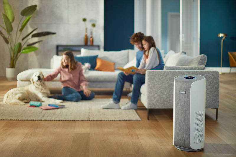 Oczyszczacz powietrza Philips Dual Scan AC3059-50 w pokoju