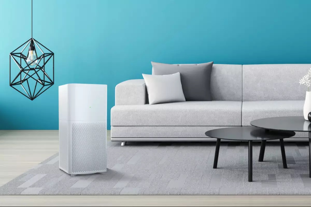 Oczyszczacz powietrza Xiaomi Air Purifier 2C w salonie
