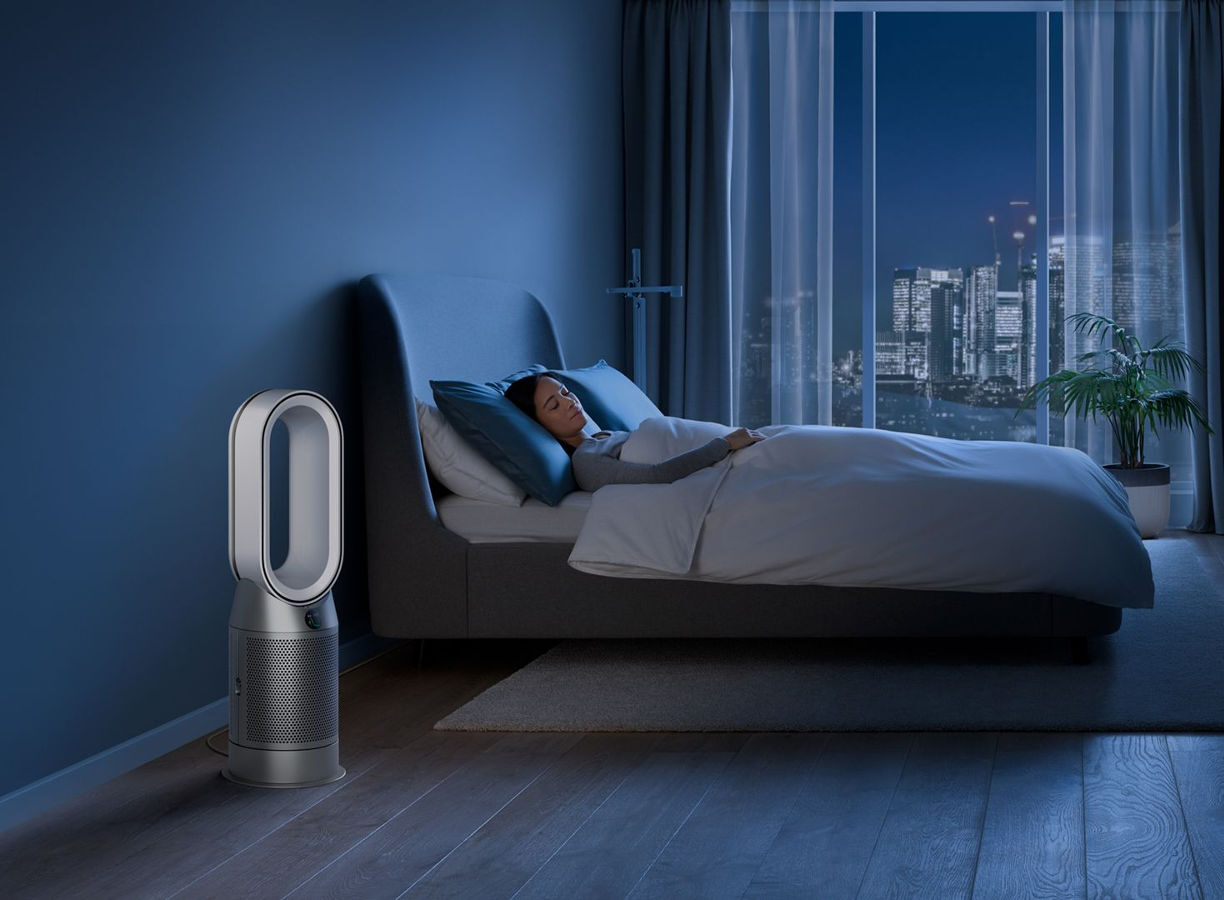 Dyson Pure Hot + Cool HP04 w sypialni