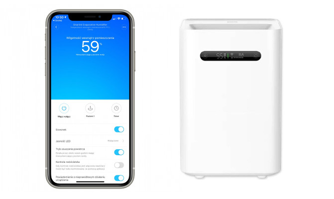 Xiaomi Pure Evaporative 2 z aplikacją