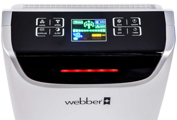 Panel sterowania w oczyszczaczu Webber AP9405B