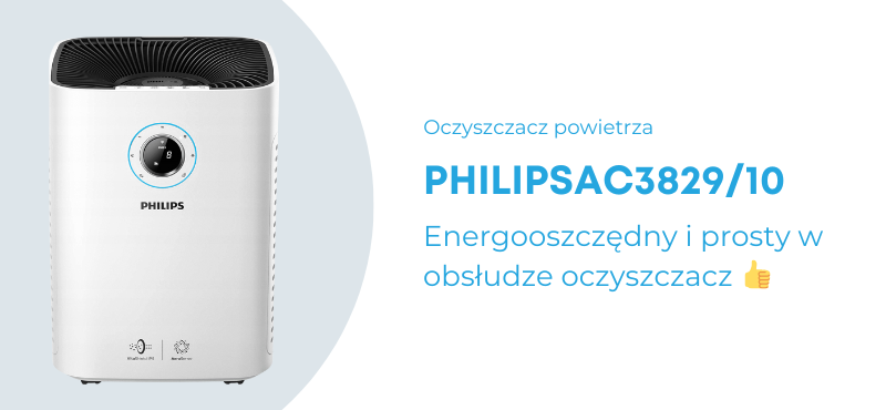 Oczyszczacz powietrza z nawilżaczem Philips oczyszczacz PHILIPS AC3829/10 grafika