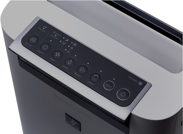 Panel sterowania w oczyszczaczu powietrza Sharp UA-HG40E-T