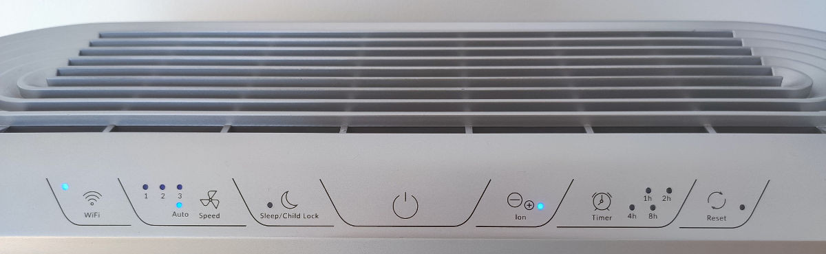 Panel sterowania w oczyszczaczu powietrza Klarta Stor 2