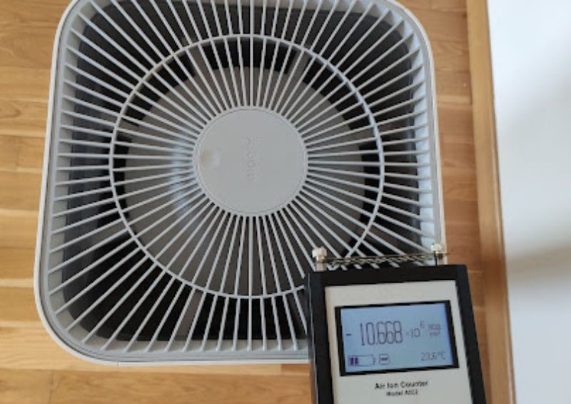 Pomiar jonów ujemnych po ok. 5 minutach