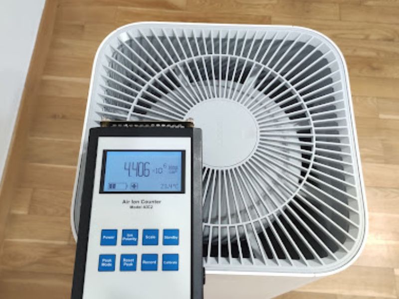 Pomiar jonów dodatnich po ok. 5 minutach