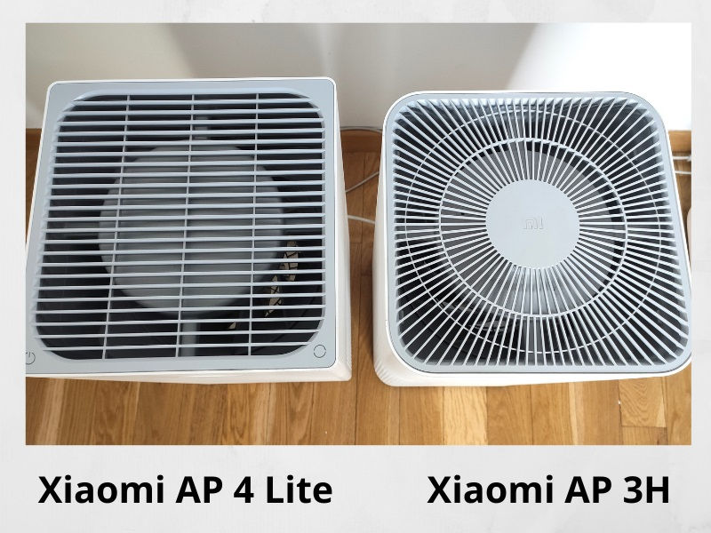 Xiaomi AIr Purifier 4 Lite i 3H widok góry